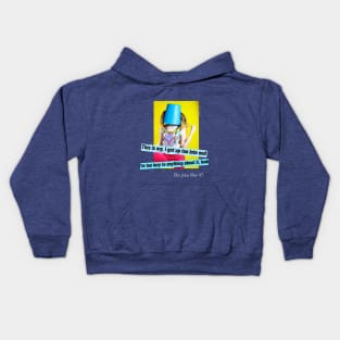 Lazy day fashion statement Kids Hoodie